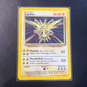 Zapdos Base Set - Etsy