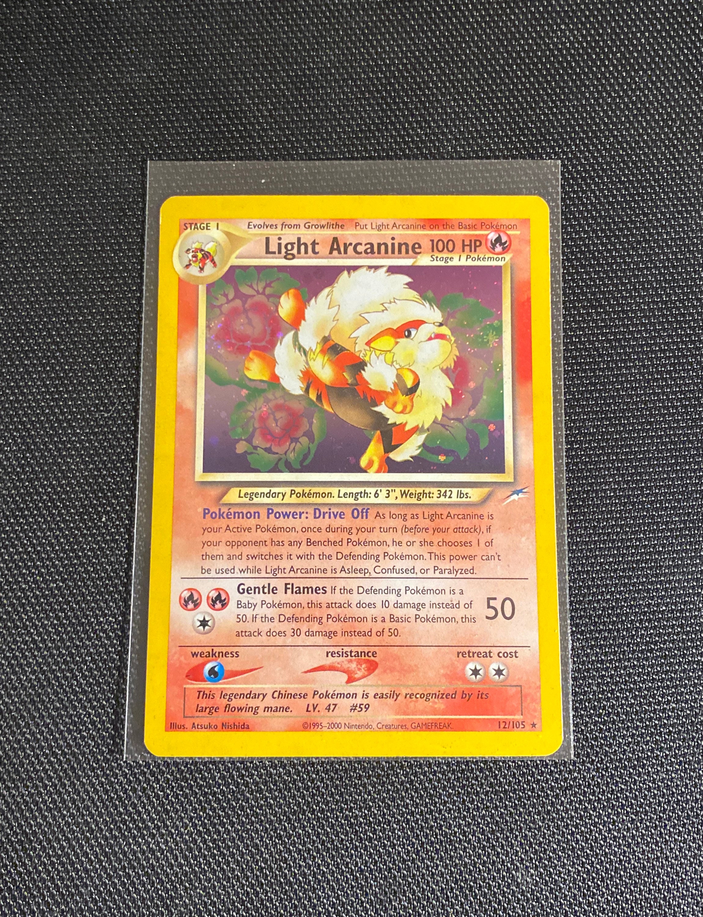 Light Arcanine - Pokémon - Neo Destiny 12/105 - Authentic Light Arcanine - Pokémon - Neo Destiny 12/105 - Authentic