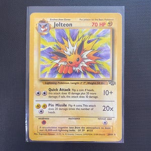Jolteon - Pokemon - Jungle 20/64 - Rare Authentic Vintage Collectible Trading Card - Etsy Jolteon - Pokemon - Jungle 20/64 - Rare Authentic Vintage Collectible Trading Card - Etsy