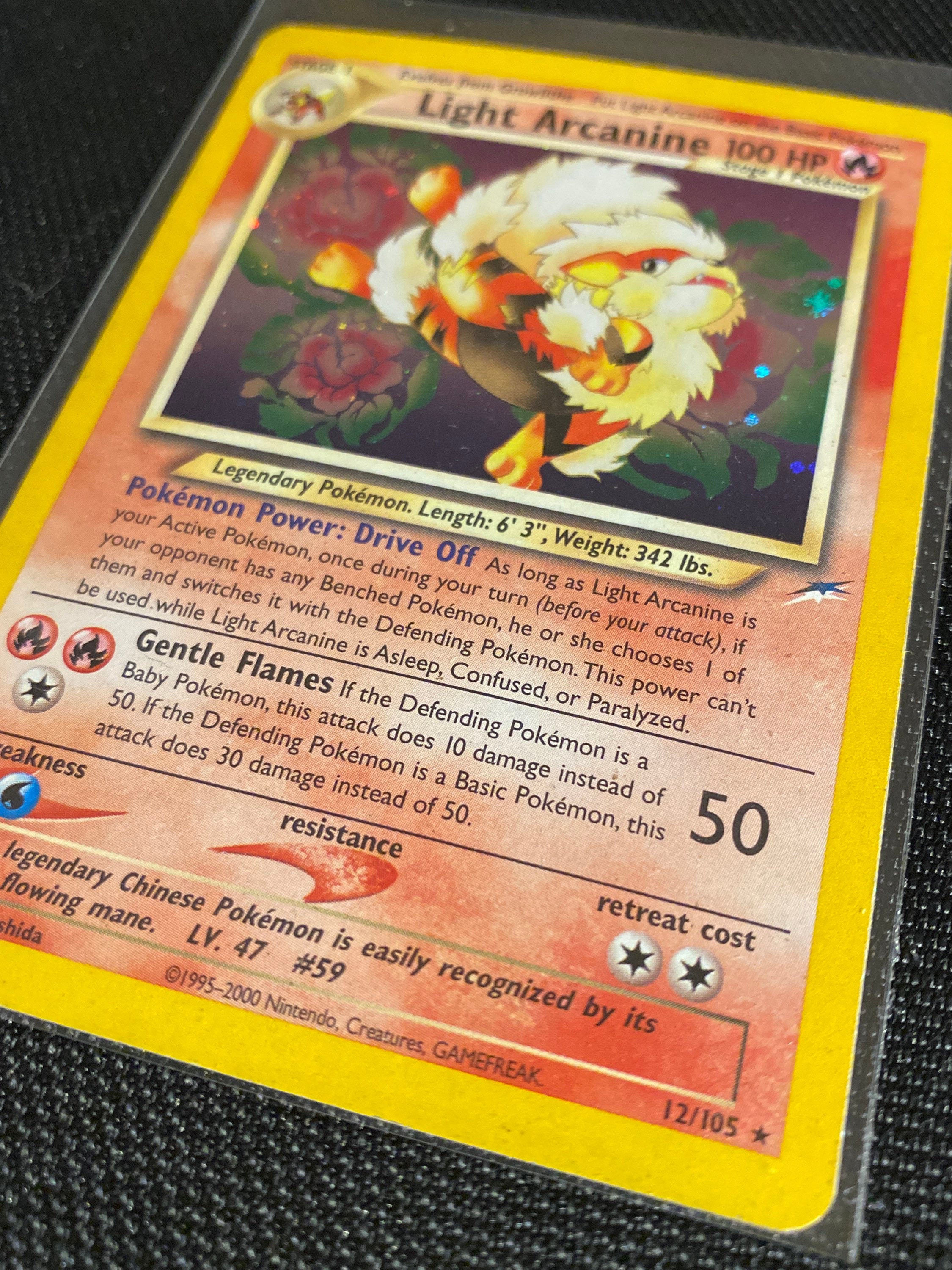 Light Arcanine - Pokémon - Neo Destiny 12/105 - Authentic Light Arcanine - Pokémon - Neo Destiny 12/105 - Authentic