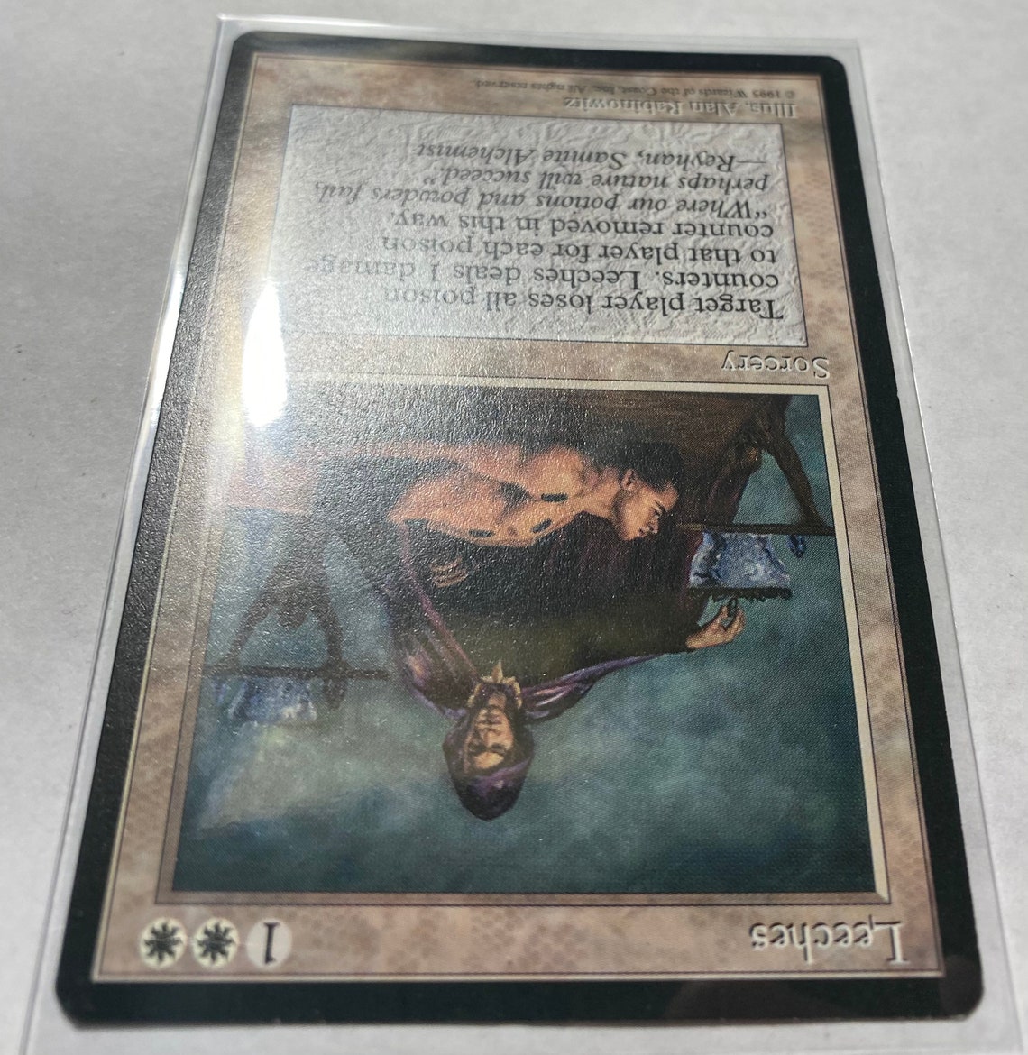 Leeches Magic The Gathering Homelands Rare Authentic Etsy