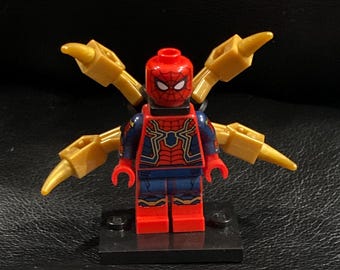 LEGO Iron Spider-Man Minifigure (sh510) - LEGO Super Heroes Minifigure - Authentic Complete Minifig with All Original Pieces