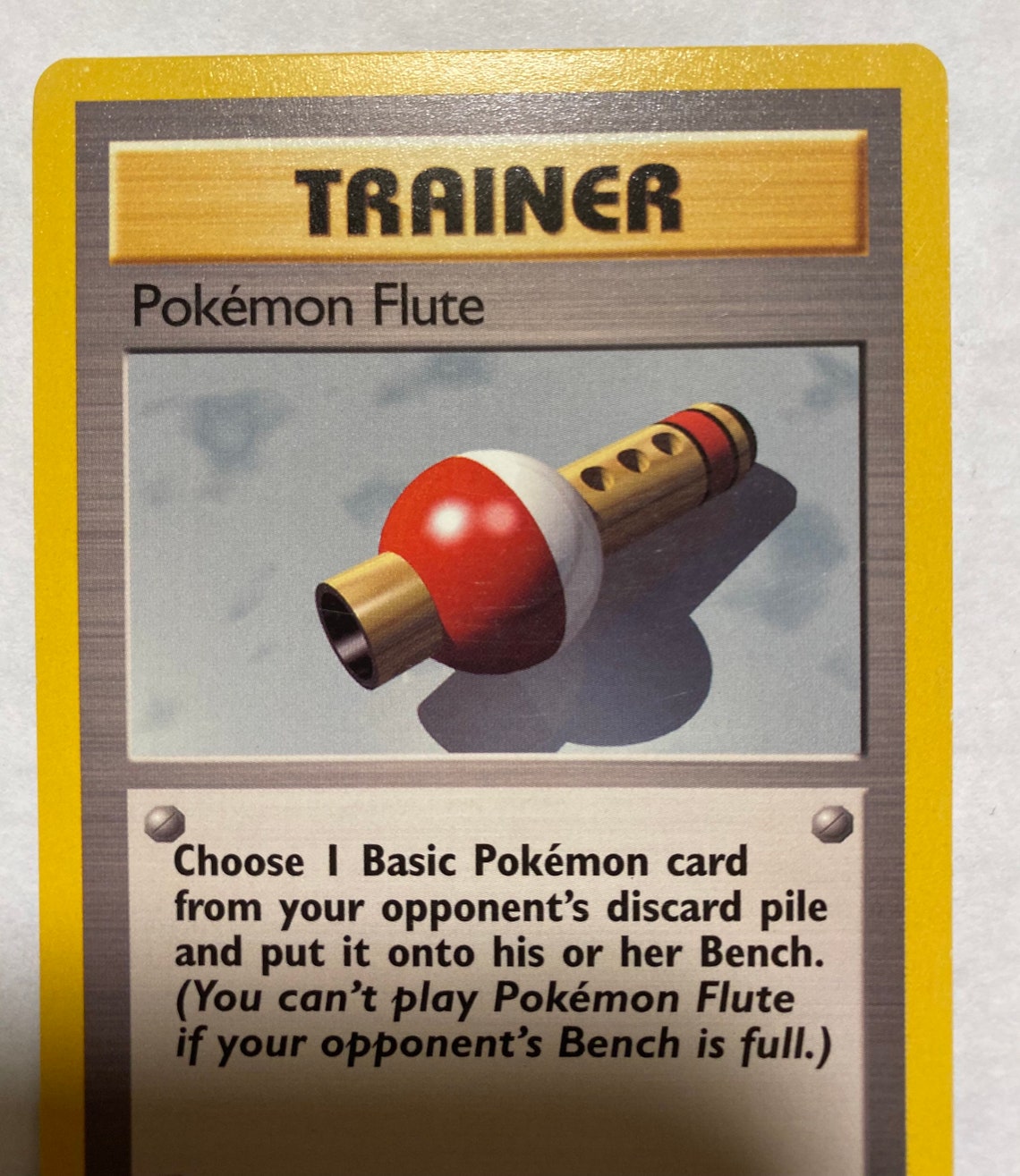 Pokémon Flute Pokemon Base Set 86/102 Authentic Etsy