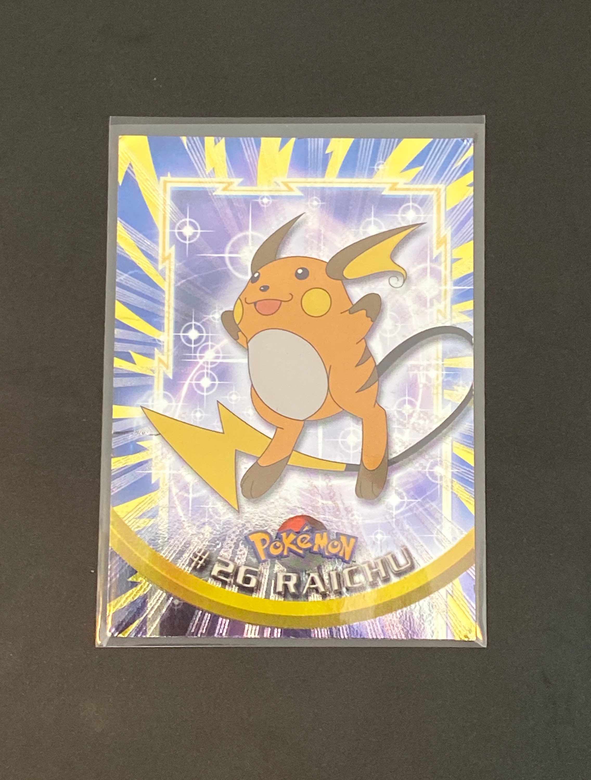 Raichu Holographic Pokemon Topps Tv Animation Edition Etsy