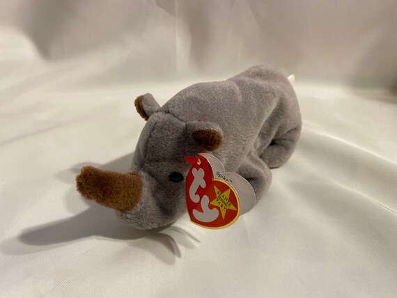 Details about   Ty Spike The Grey Rhino Beanie Baby 1996 Soft Plush Stuffed Animal 