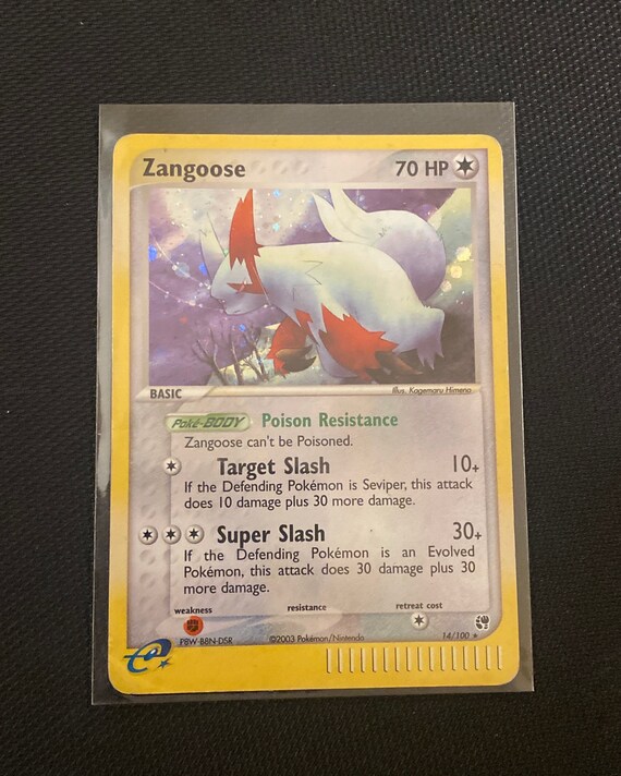 Zangoose Pokémon Sandstorm 14/100 Rare Authentic Collectible ...