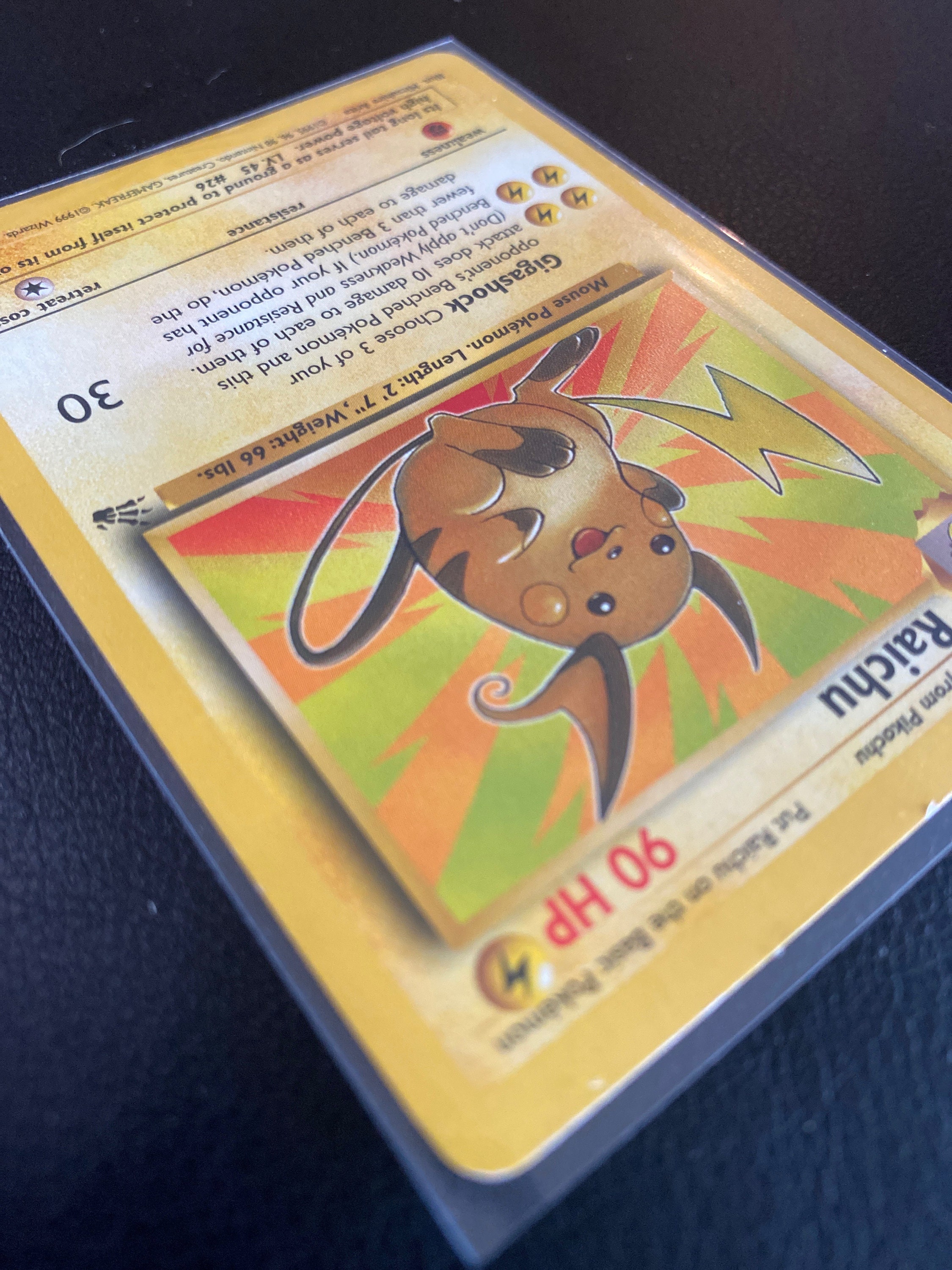 Raichu - Pokémon - Fossil 29/62 - Rare Vintage Authentic
