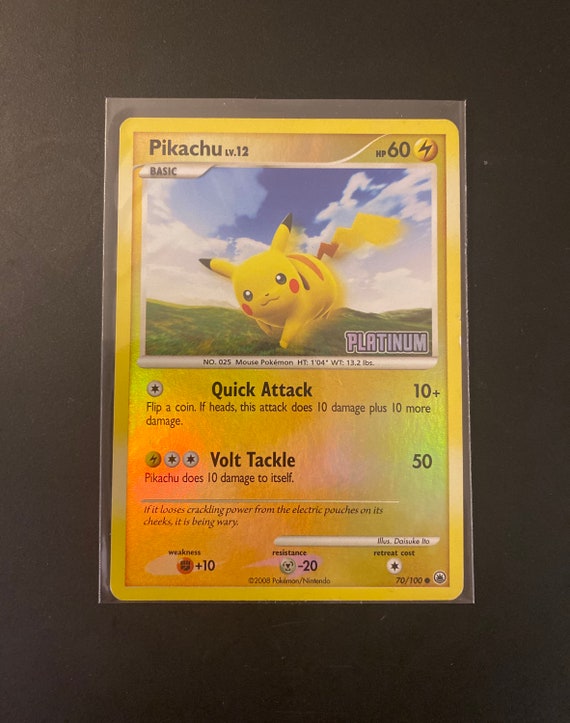 Buy Pikachu Pokemon Burger King Platinum Promo 70/100 Online in India 