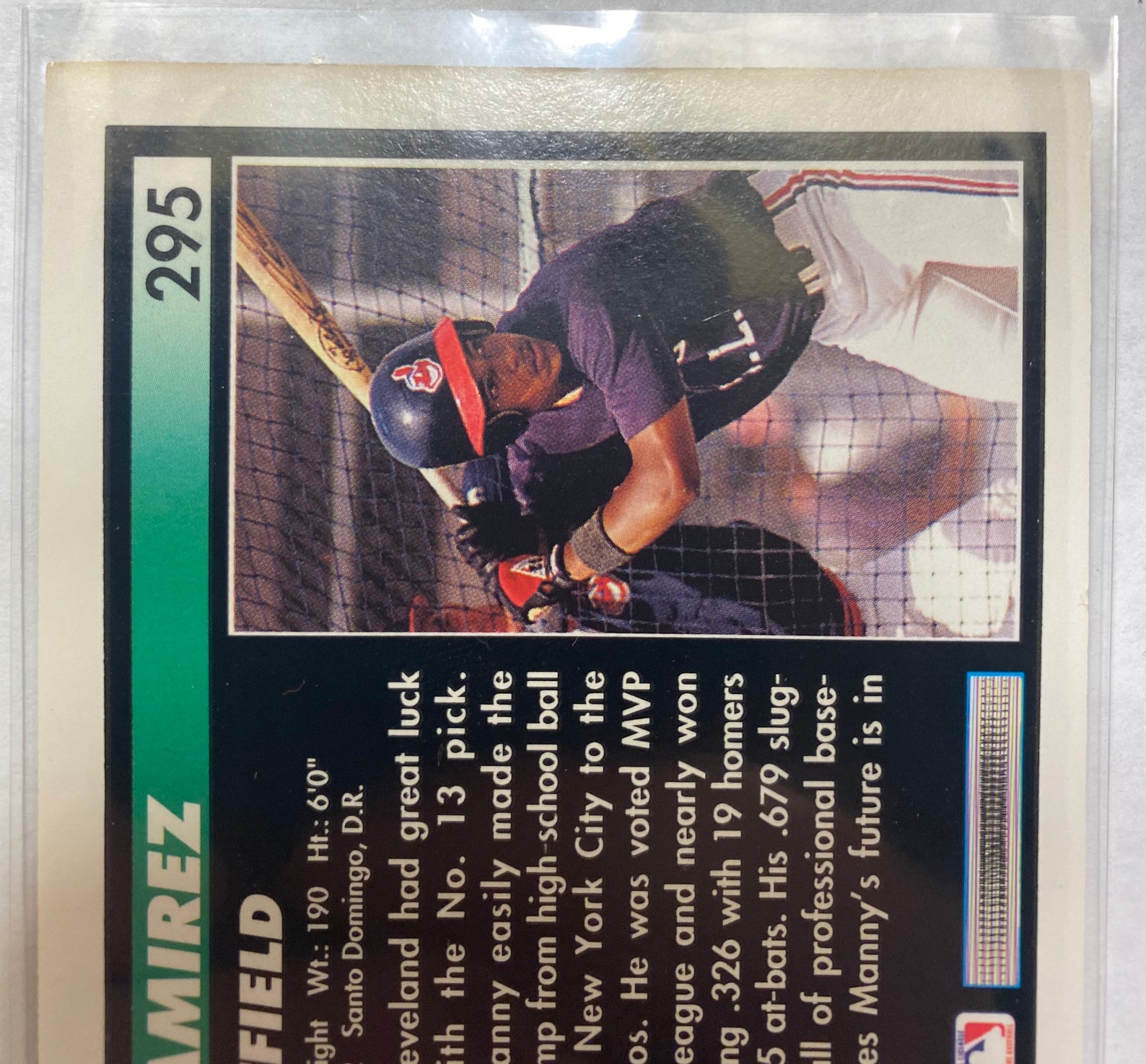 Manny Ramirez Rookie Card 1992 Pinnacle Score 295 Etsy