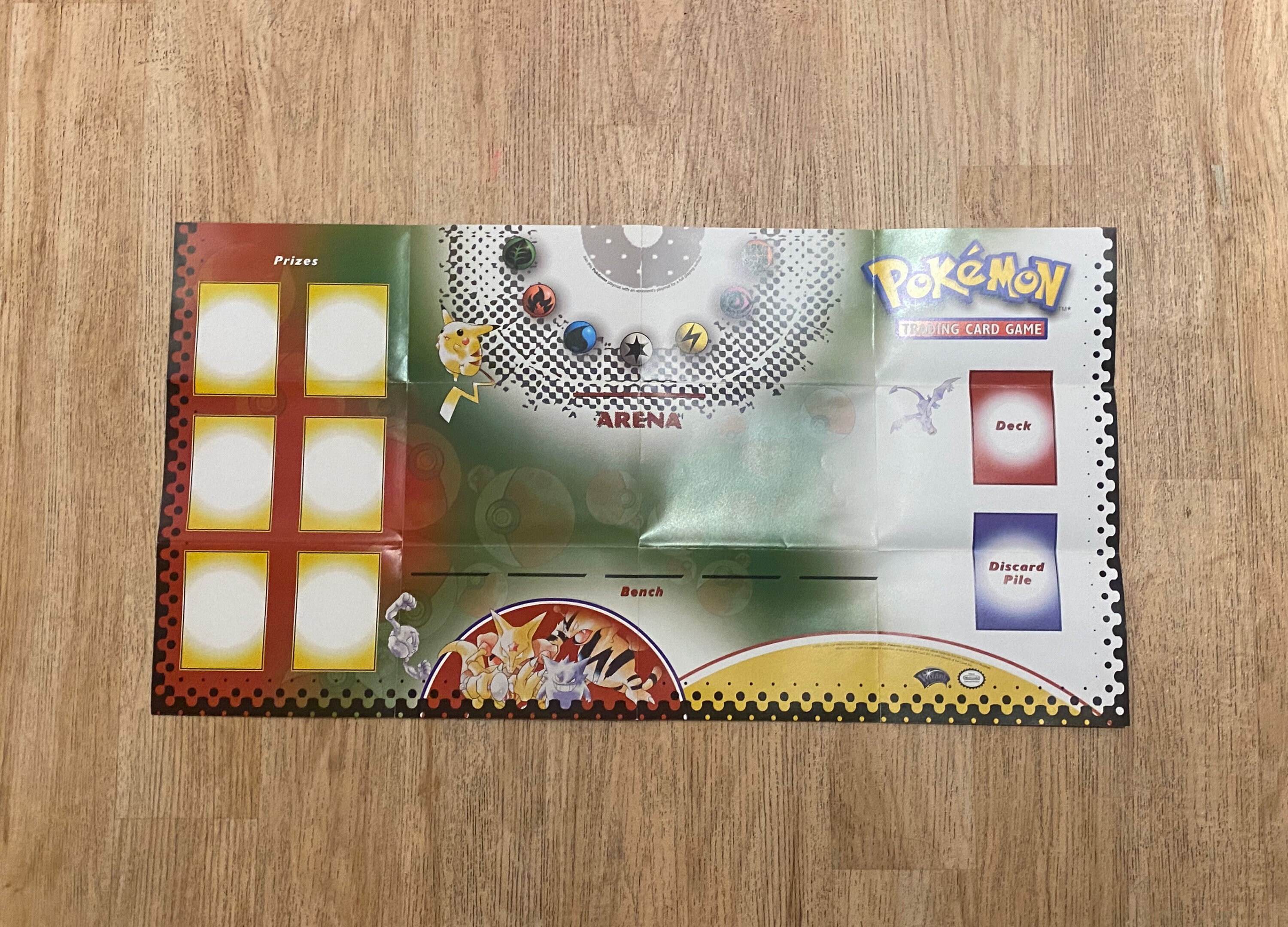 pokemon trading card game mat Pokémon Gameboard Playmat - Authentic Rare 1998 Vintage Collectible Trading  Card Game Playmat From Wizards of the Coast