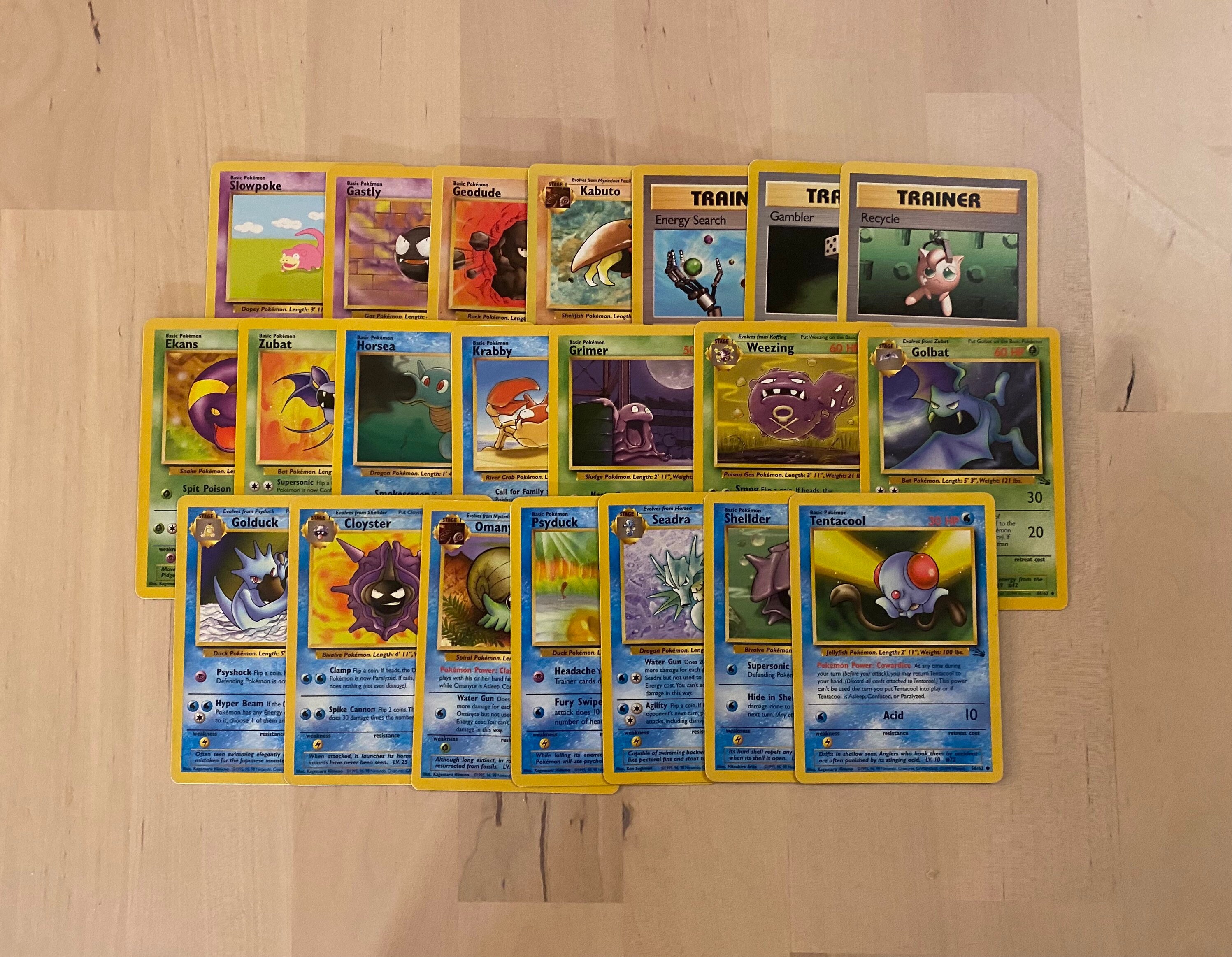 Near Mint Aerodactyl Holo Rare Fossil Set Collection 1/62 Original