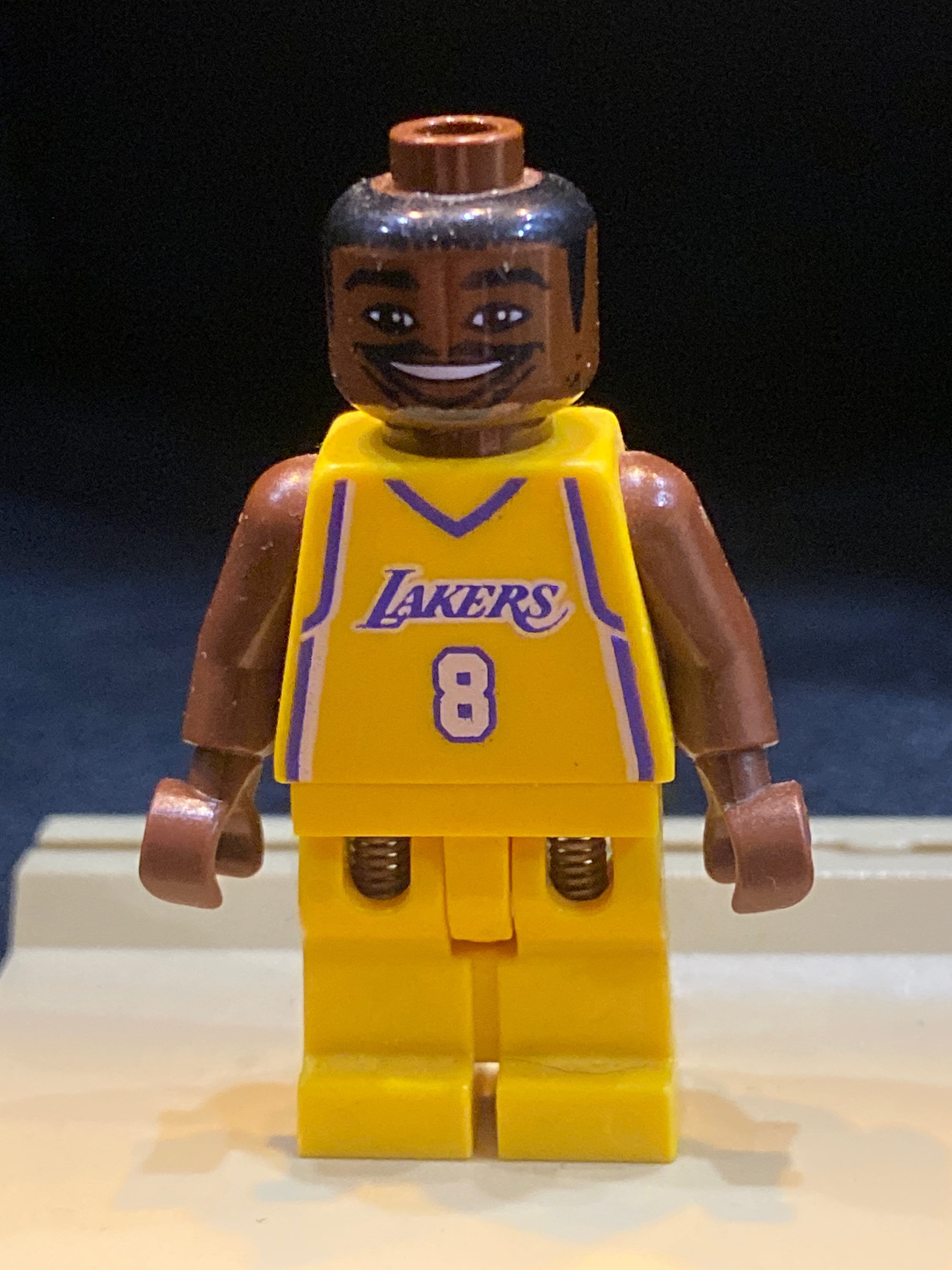 LEGO Kobe Bryant Minifigure nba001 LEGO Basketball Minifigure Authentic Complete Collectible NBA Minifig With All Original Pieces Etsy