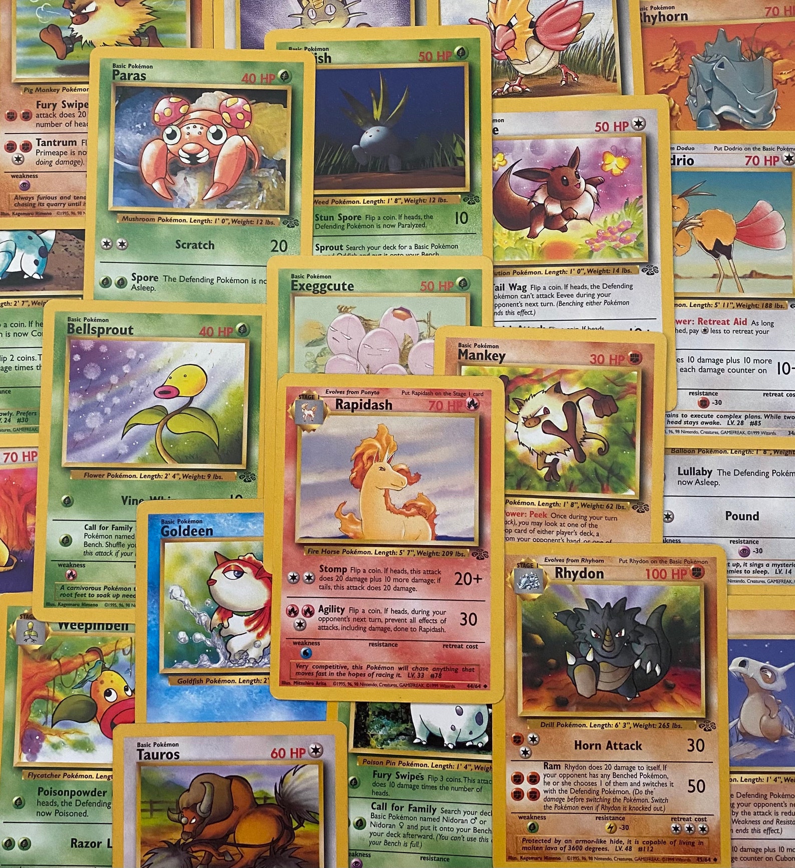 Pokémon Jungle Set Collection Pokémon Trading Card Game TCG Etsy