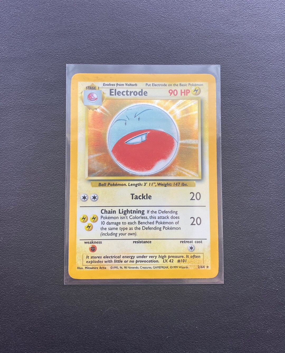 Electrode misprint Pokémon Jungle ERROR 2/64 Authentic Collectible