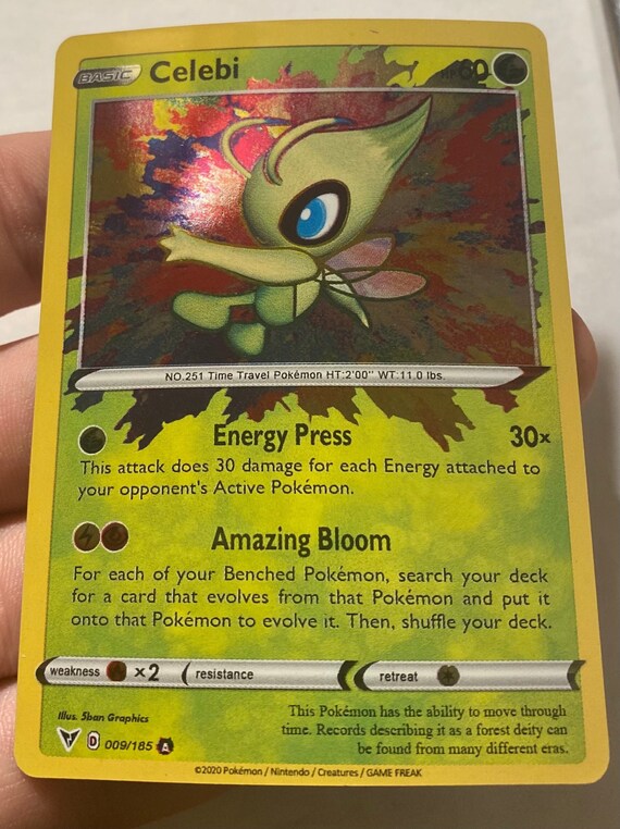 Celebi Pokemon Proxy Schwert Schild Vivid Voltage Etsy