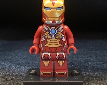 LEGO Iron Man Mark 17 Armor Minifigure (sh073) - LEGO Super Heroes Minifigure - Authentic Complete Minifig with All Original Pieces