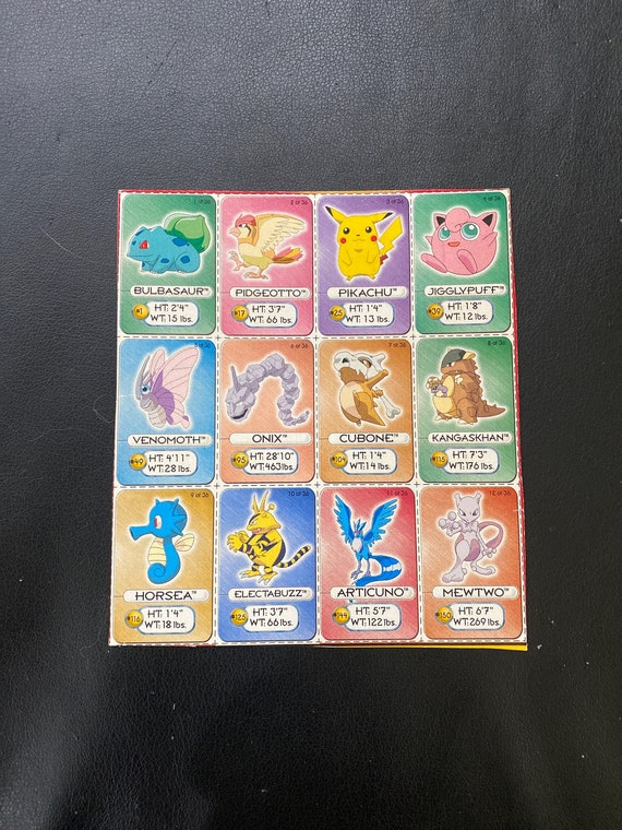 Pokmon Lunchables Collection Page 1 of 3 - Pokmon Red/blue Promotional - Rare Collectible Promotional Trading Mini-card Set (12 Cards) - Etsy Pokmon Lunchables Collection Page 1 of 3 - Pokmon Red/blue Promotional - Rare Collectible Promotional Trading Mini-card Set (12 Cards) - Etsy