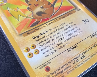 1995 raichu pokemon card value 29/62 Amazon.com: Wizards of the Coast Pokemon Fossil Rare Card #29 Raichu  Trading Card : Toys & Games main image 1
