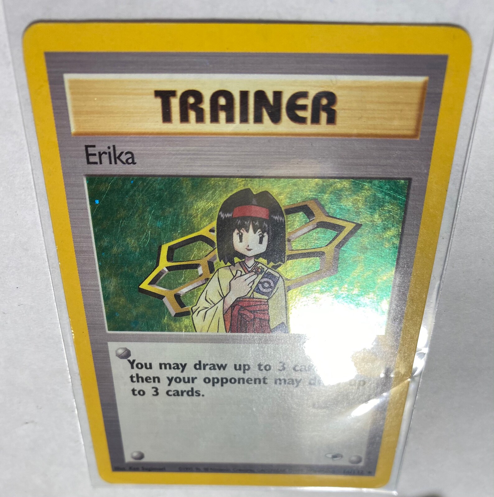 Erika trainer Pokemon Gym Heroes 16/132 Rare Authentic | Etsy