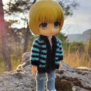 Striped cardigan for nendoroids ymy ob11