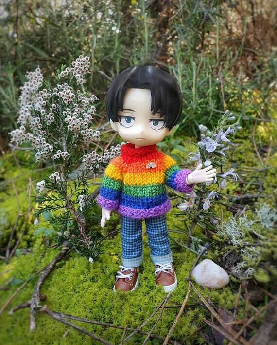 Rainbow sweater for nendoroid obitsu 11 ob11 obitsu11 ob 11