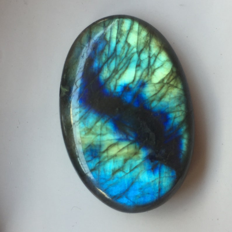 Beautiful Multi Green Flashy Labradorite Cabochon Handmade Loose Gemstone Smooth Stone Labradorite Gemstone Oval Shape Size 30x20x5 MM