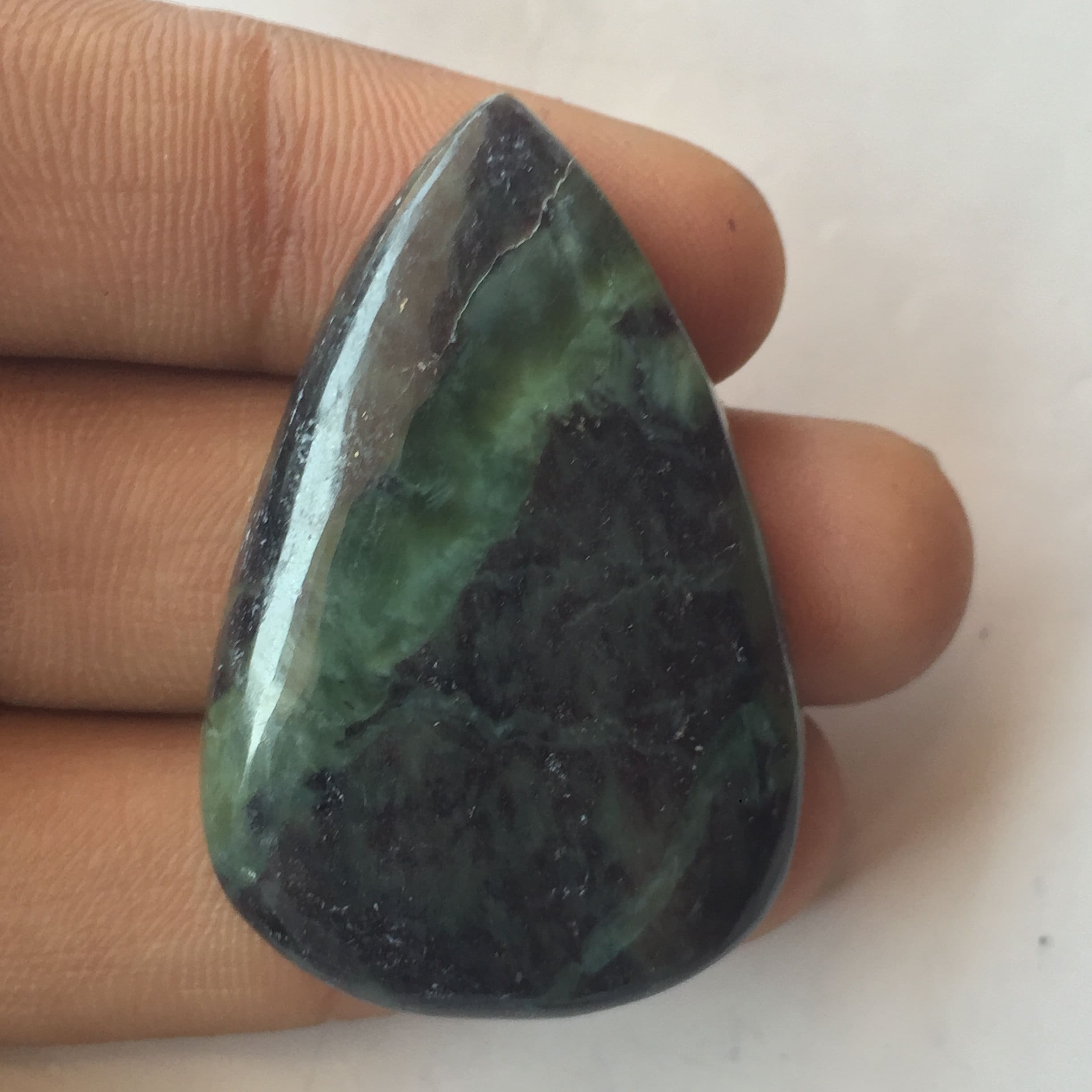 Beste Qualität grün Jaspis Größe 43x28x6 MM handgemachte | Etsy