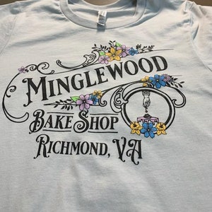 Minglewood Bake Shop Logo T-shirt Vegan Bakery Richmond - Etsy