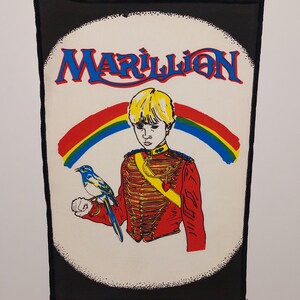 MARILLION vintage 80s Backpatch original / grateful dead patch old school progressive black sabbath