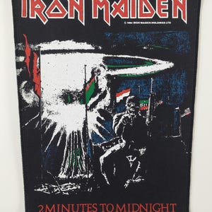 IRON MAIDEN vintage 1984 Backpatch original / sew on patch old school judas priest metallica accept metal battle jacket kiss ozzy osbourne