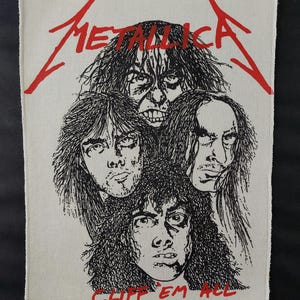 METALLICA Cliff Burton vintage 80s Backpatch original / sew on patch old school iron maiden megadeth metal battle jacket venom motörhead