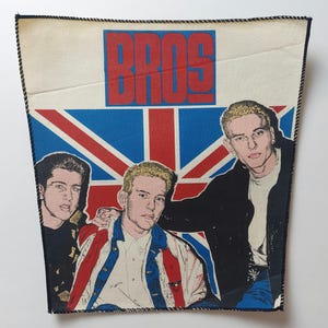 BROS vintage jaren 80 backpatch pop rock patch david bowie old school spijkerjasje
