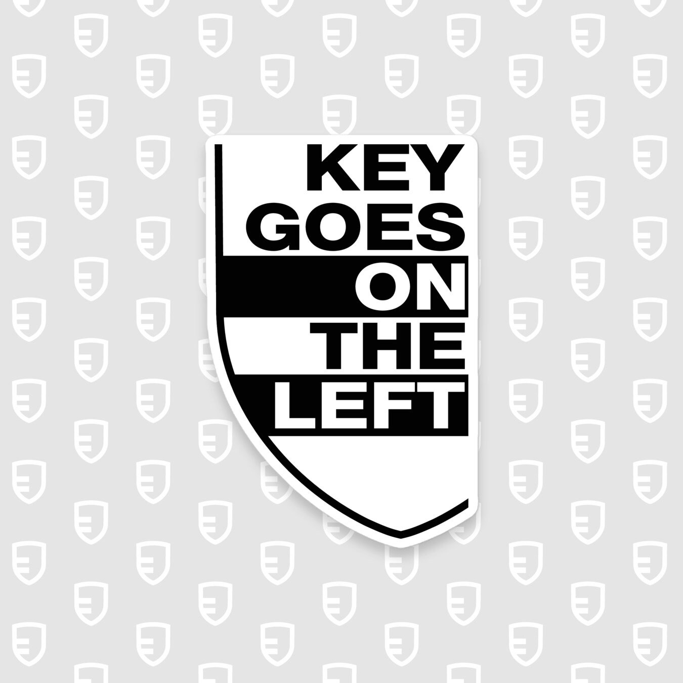 Copy Left Sticker Paper Stickers Key Goes On The Left Sticker Sheet Porsche inspired ...