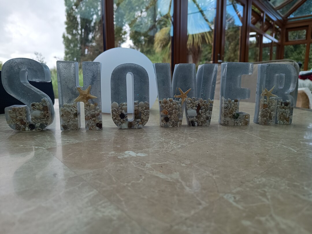 Bespoke Large Free Standing Resin Word Sign Customisable Any Etsy