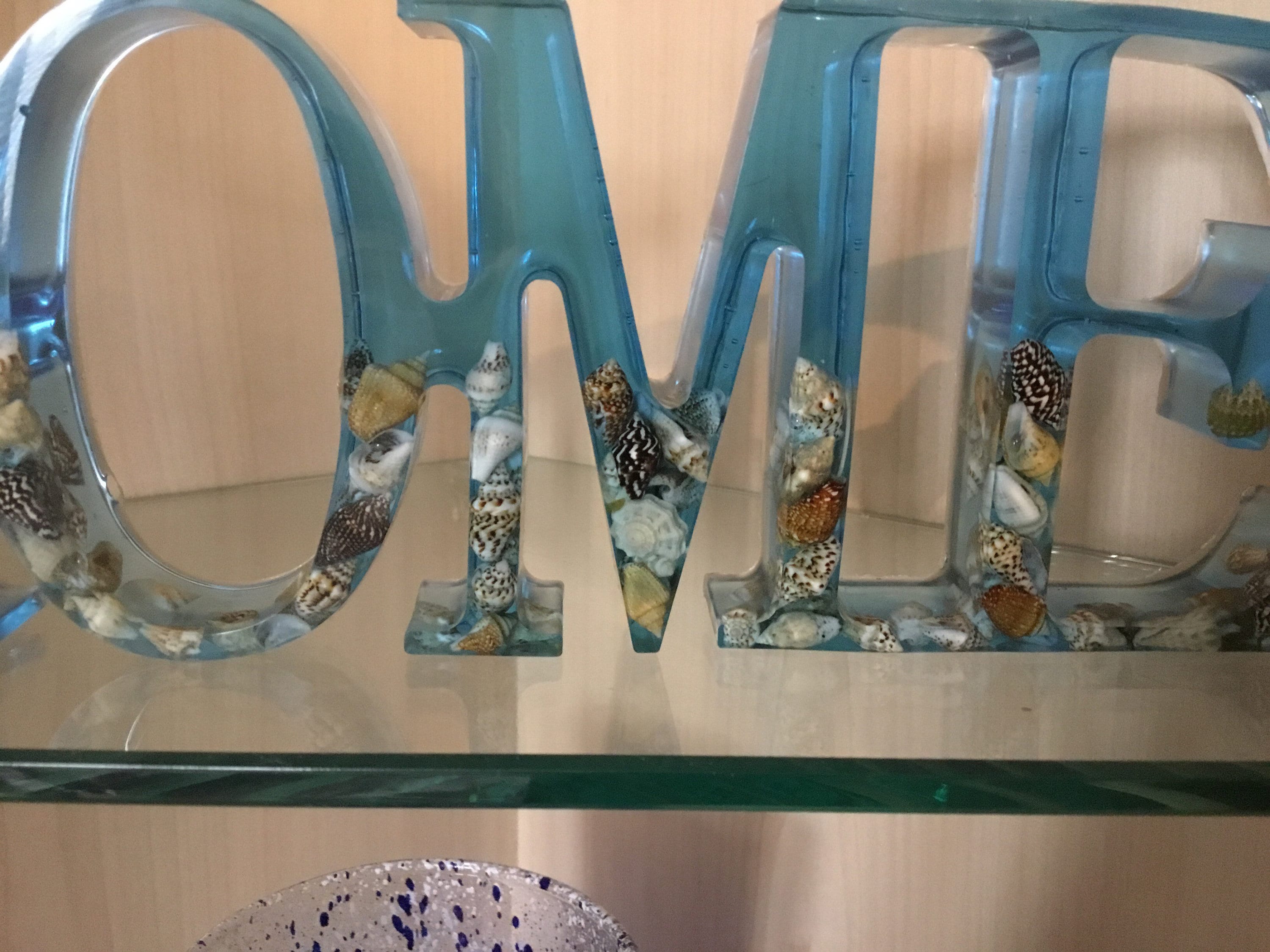 Free Standing Resin HOME Sign Customisable Etsy UK