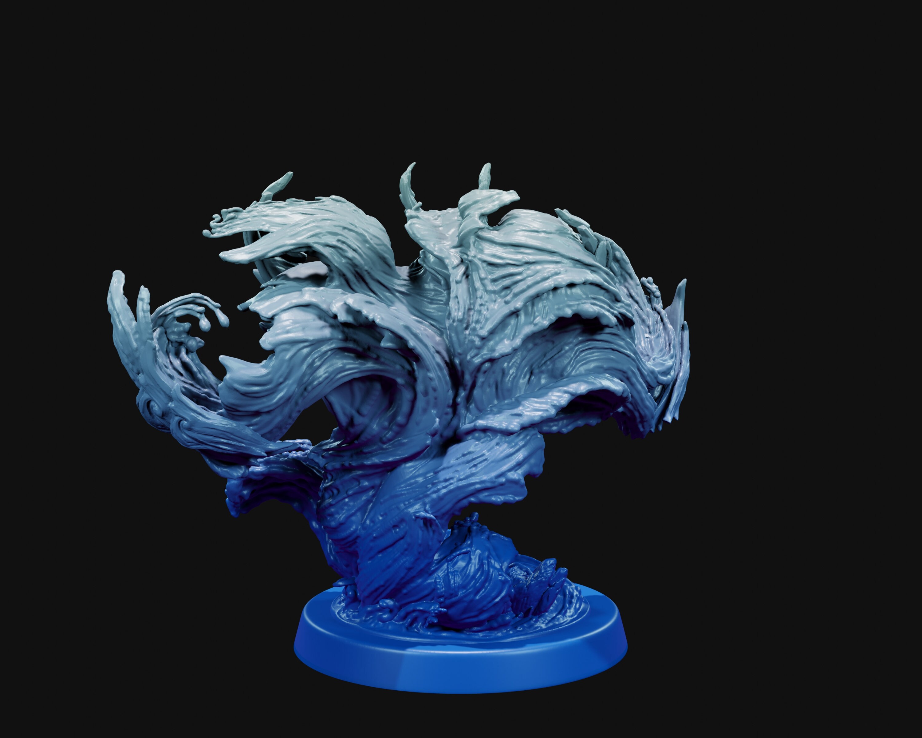 Gargantuan Water Elemental Miniature for D&D, Pathfinder, RPG and