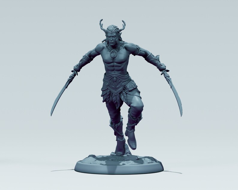 Wood Elf 6 Poses White Werewolf Tavern Elf Ranger Etsy