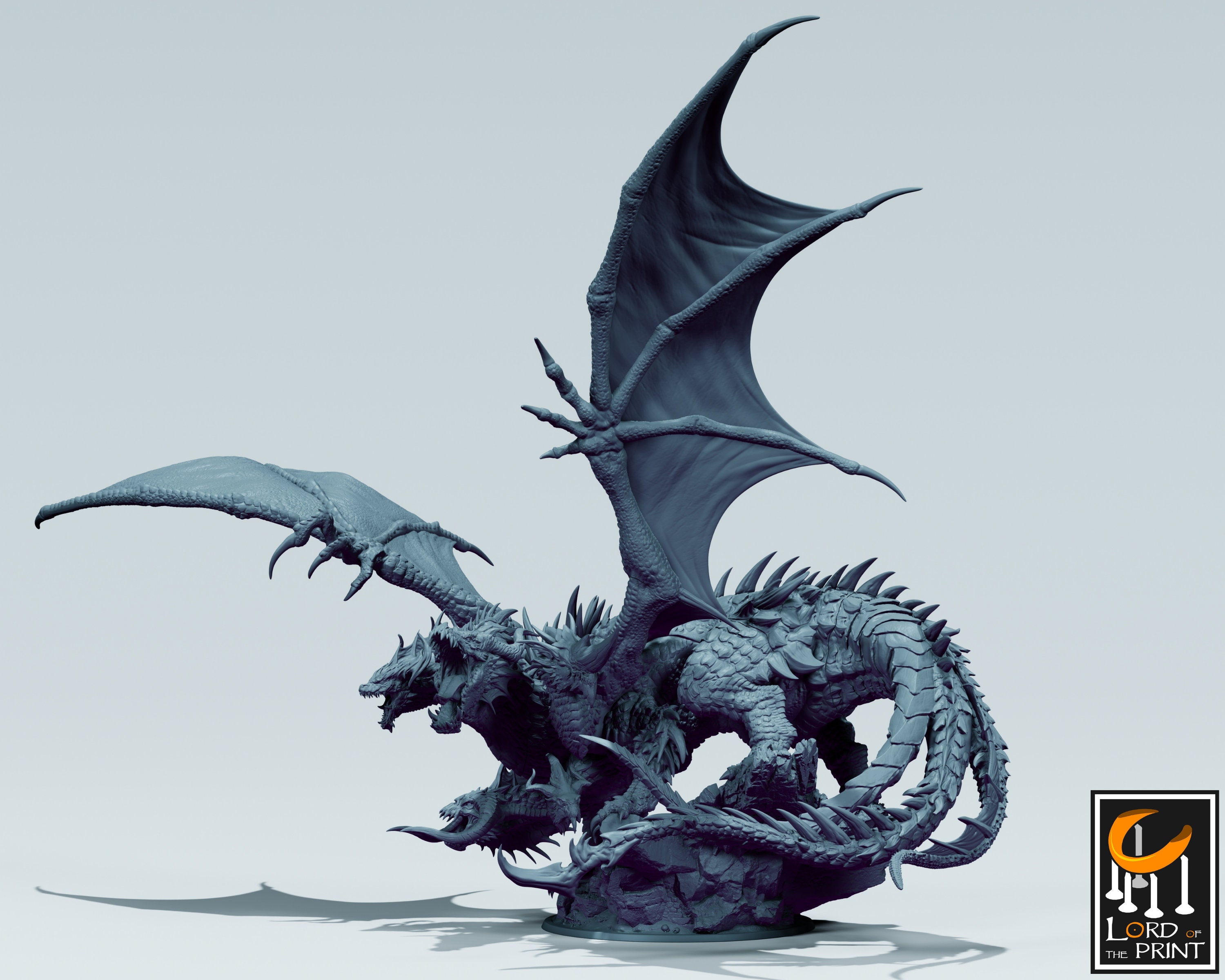 Tiamat Lord of the Print Dragon for D&D Pathfinder RPG Etsy Canada