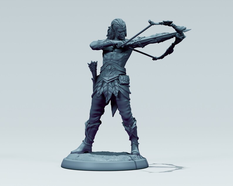 Wood Elf 6 Poses White Werewolf Tavern Elf Ranger Etsy