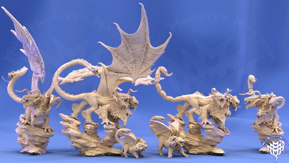 Chimera tabletop RPG Warhammer Age of Sigmar miniature for Dungeons & Dragons Chimera tabletop RPG Warhammer Age of Sigmar miniature for Dungeons & Dragons
