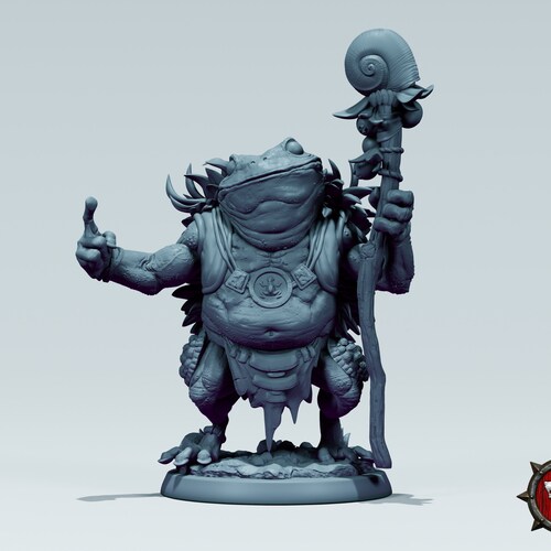Bullywug Fighter Club Miniature for Dungeons & Dragons - Etsy