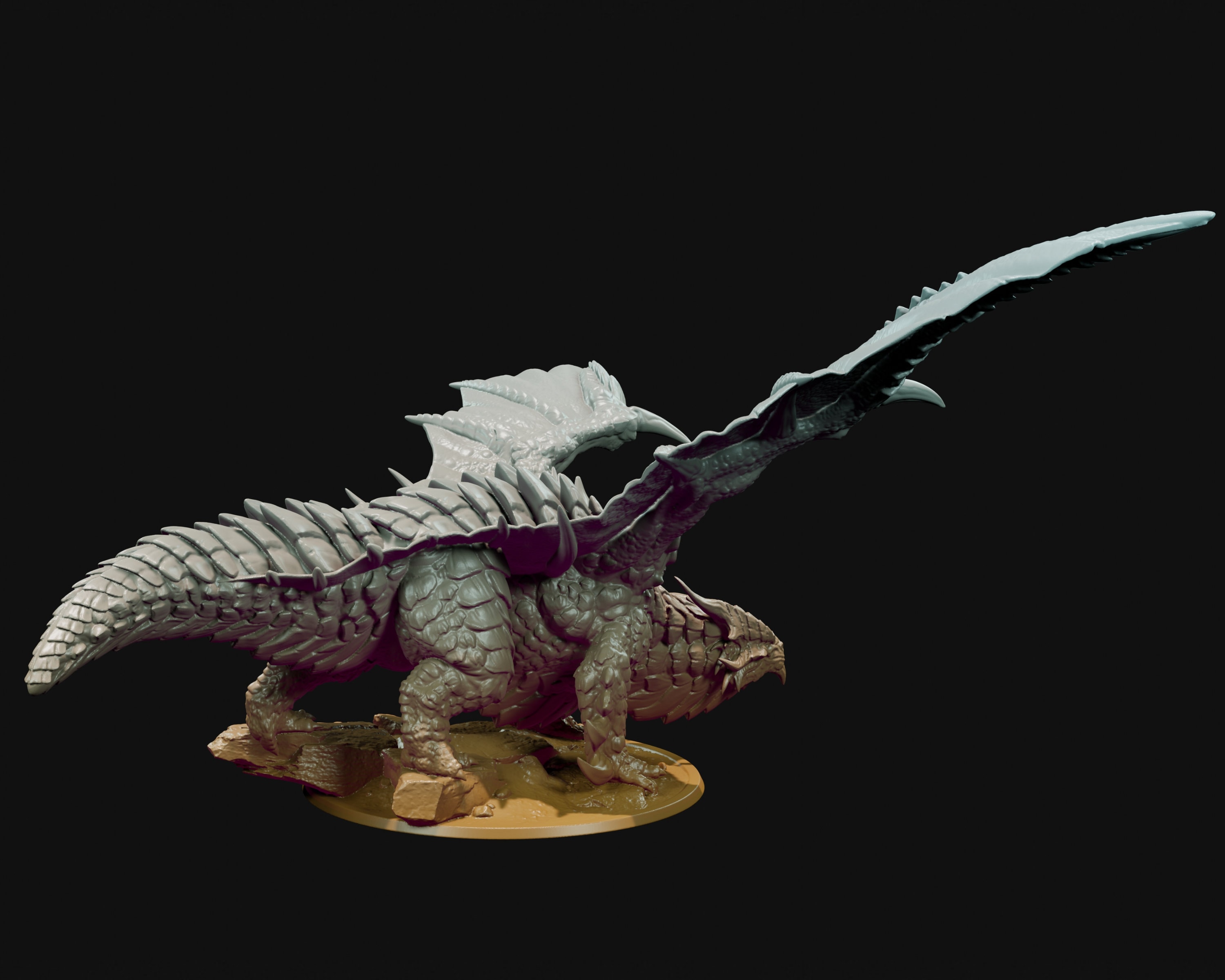 Ancient Copper Dragon Miniature for D&D Pathfinder RPGs Etsy