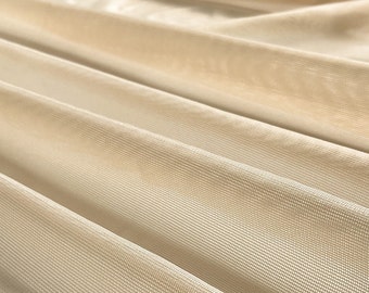 Beige Sheer Cup Lining | Stabilized Nylon Fabric