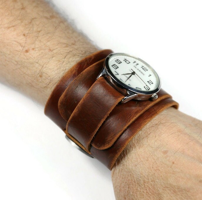 BREITLING Cinturino Originale In Pelle Colore Marrone / Arancio - Ansa Da 18/19mm - RIMANENZA DI - Foto 2