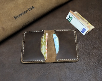 Horween Leather Men's Compact Wallet | Chromexcel Leather Card
