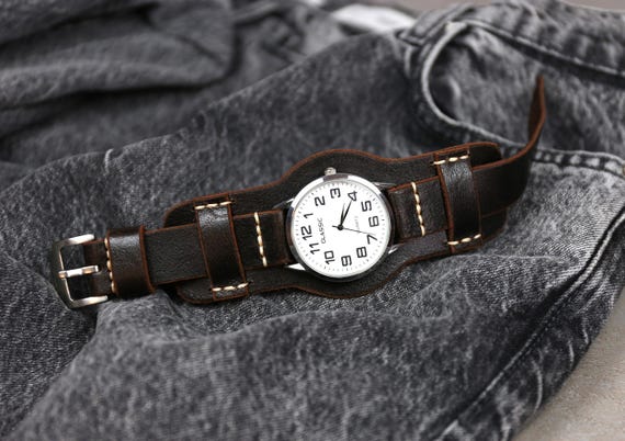 BREITLING Cinturino Originale In Pelle Colore Marrone / Arancio - Ansa Da 18/19mm - RIMANENZA DI - Foto 8