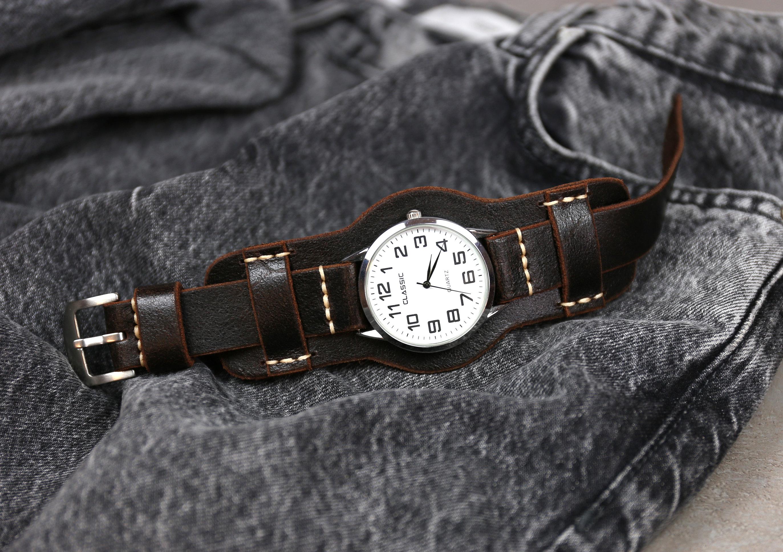 BREITLING Cinturino Originale In Pelle Colore Marrone / Arancio - Ansa Da 18/19mm - RIMANENZA DI - Foto 4