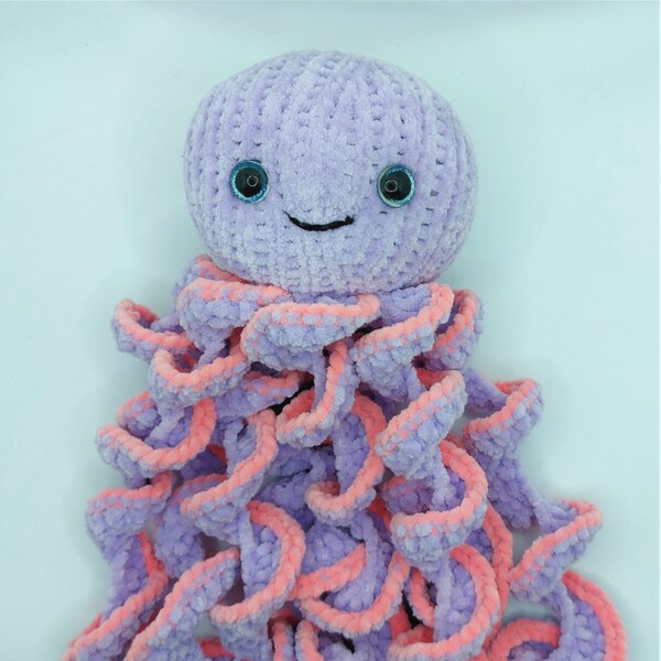 Knitting Pattern PDF Cuddly Octopus Spiral Tentacles Legs Quick Easy Knit Flutterby Chunky ( Bulky ) 34 cm Baby Boy Girls LH011