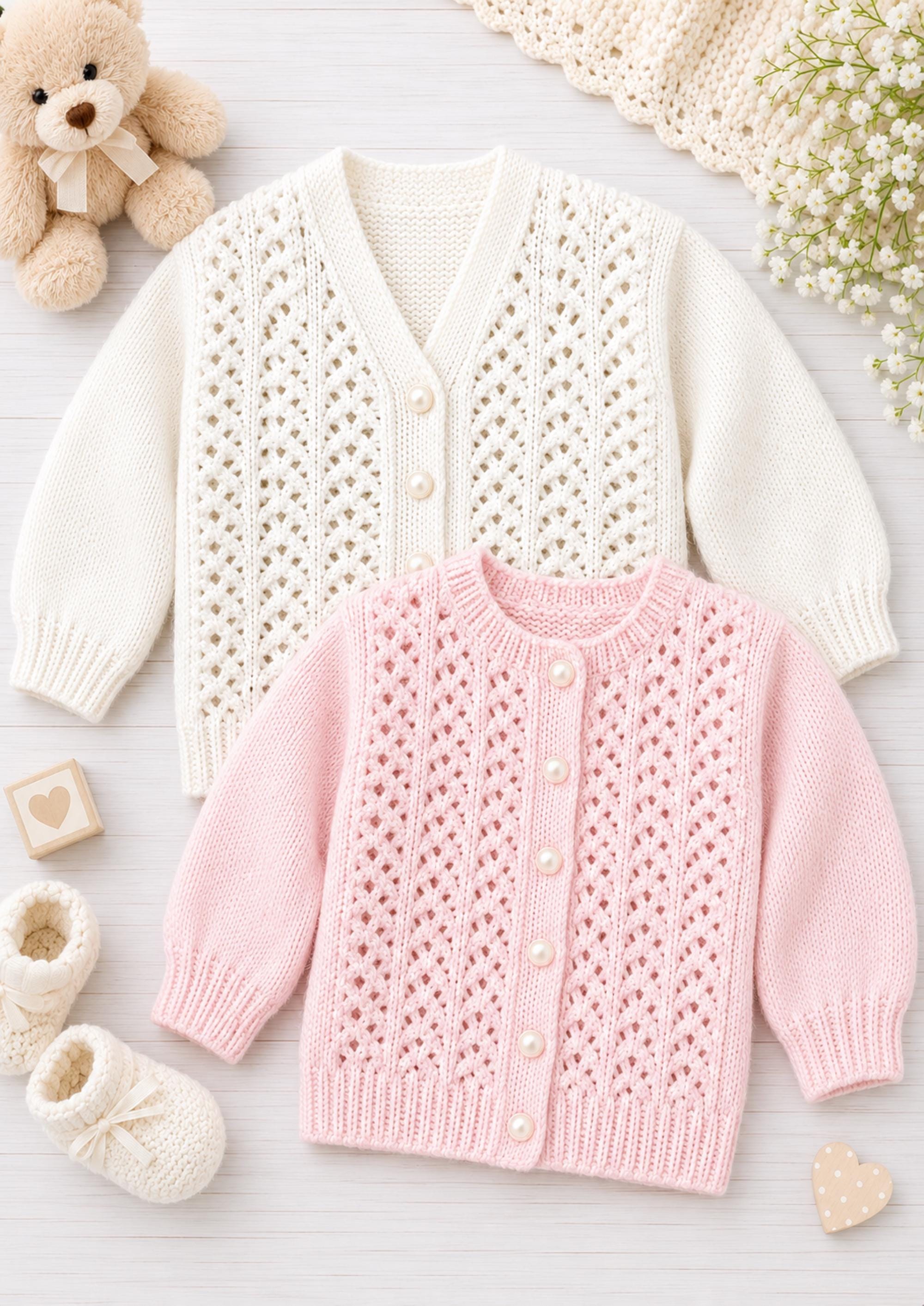 Knitting Pattern for Cotton Lace Cardigan - Etsy