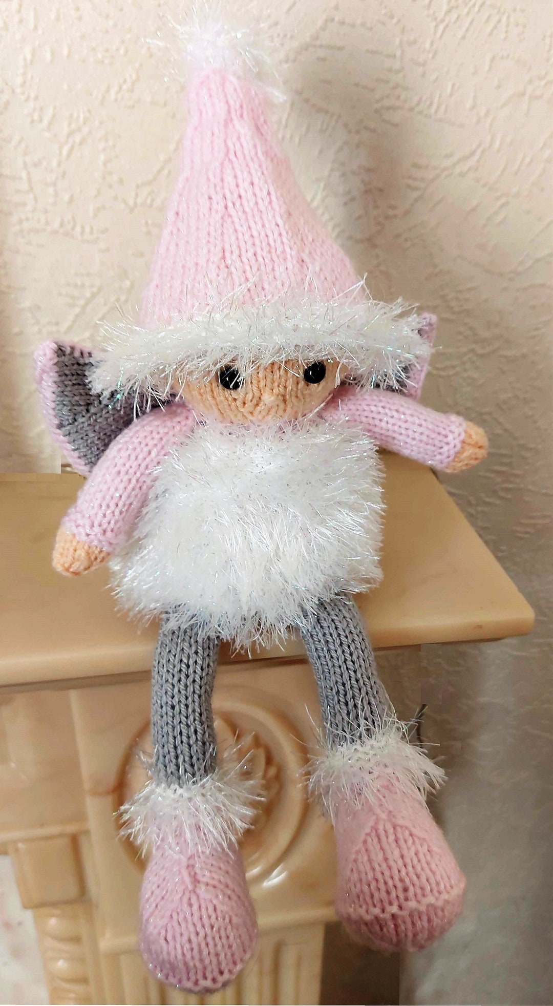PDF Knitting Pattern Winter Fairy Christmas Toy Decoration & Etsy UK